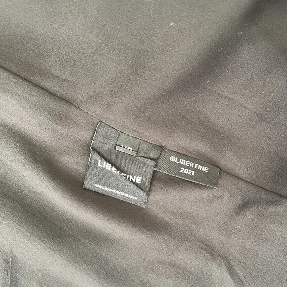 Libertine Pocket Talk Crystal Belted Trench Coat - Picture 7 of 8